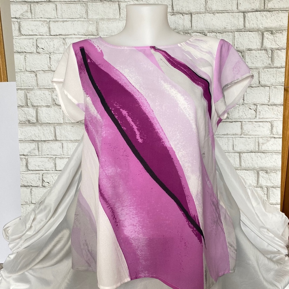 Fylo London Purple Shortsleeved Top Size Medium